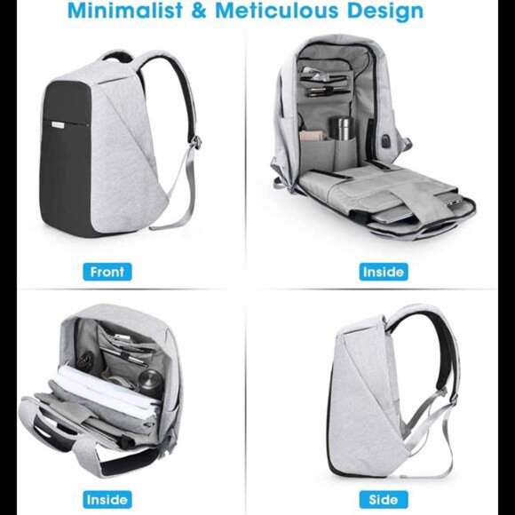 Anti Theft Backpack - 15.6 Inch Laptop Travel Backpack with Hidden Zipper main image 3